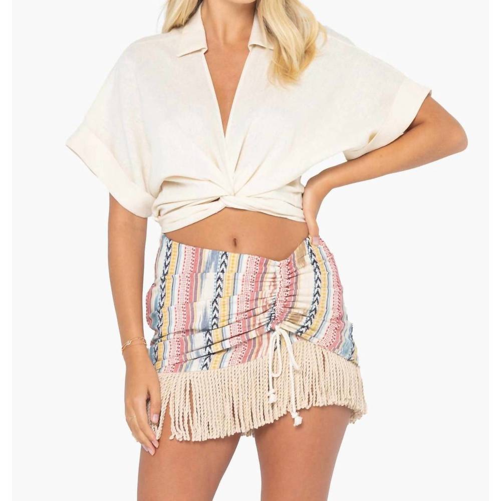 NEW JBQ maya mini skirt in jacquard multi